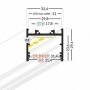 Profil banda LED aplicat VRO 30-02 h29.6mm