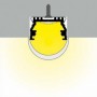 Profil banda LED aplicat UNI12 h10.8mm