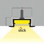 Profil LED Trepte Alb 2 metri cu dispersor click