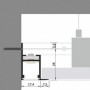 Profil banda LED incastrat FRM 14 h33.4mm