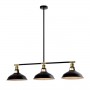 Lustra tip pendul Negru cu Gold 3 becuri cu dulie E27