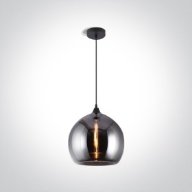 Pendul Vintage cu Sticla de culoare crom D300mm