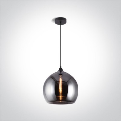 Pendul Vintage cu Sticla de culoare crom D300mm