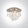 Plafoniera Cristal cu 4 becuri dulie G9
