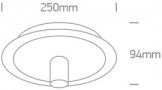 Plafoniera Gold cu Alb 1xE27
