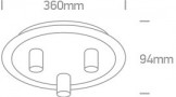 Plafoniera Gold cu Alb 3xE27