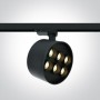 Spot LED sina trifazica Negru 36W LED OSRAM Lumina Calda