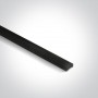 Dispersor negru pentru profile led incastrate si aplicate