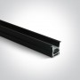 Profil LED Incastrat Negru cu Dark Light 2 metri