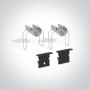 Profil LED Incastrat Negru cu Dark Light 2 metri