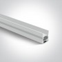 Profil LED Incastrat Alb cu Dark Light 2 metri