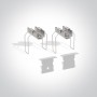 Profil LED Incastrat Alb cu Dark Light 2 metri
