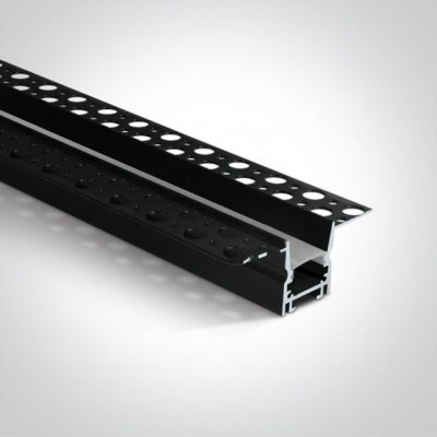Profil LED Rigips cu Dark Light Negru fara rama 2 metri