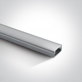 Profil LED Gri Aplicat h9mm cu dispersor mat