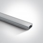 Profil LED Gri Aplicat h9mm cu dispersor mat