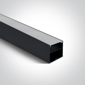 Profil LED iluminat Linear Suspendat 45xh60mm Negru