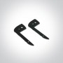 Profil Banda LED Trepte Negru cu insertie de cauciuc