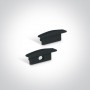 Profil LED Incastrat h9mm Negru 2 metri