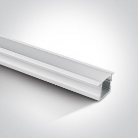 Profil LED Incastrat h15mm Alb 2 metri