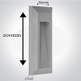 Aplica Perete Exterior 1W GRI IP65 Lumina Neutra
