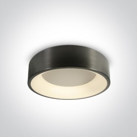 Plafoniera LED Living Gri Metalic 32W lumina calda