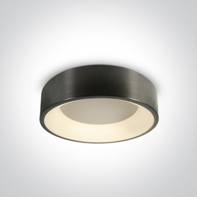 Plafoniera LED Living Gri Metalic 32W lumina calda