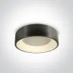 Plafoniera LED 32W Gri Metalic lumina calda