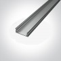 Profil LED Gri Aplicat pe tavan, mobila, scafe 2m slim S1