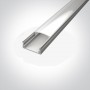 Profil LED Alb Aplicat pe tavan, mobila, riflaje 2m slim S1