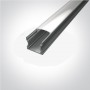 Profil LED Aplicat Inalt Gri H15.3mm 2metri S2