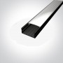 Profil LED Aplicat Lat 23.5mm h10mm Negru 2 metri S4