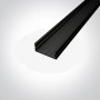 Profil LED Aplicat Lat 23.5mm h10mm Negru 2 metri S4