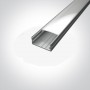 Profil LED Aplicat Lat 23.5mm h10mm Gri 2 metri S3