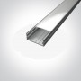 Profil LED Aplicat Lat 23.5mm h10mm Alb 2 metri S3