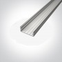 Profil LED Aplicat Lat 23.5mm h10mm Alb 2 metri S3
