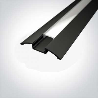 Profil LED de trecere Negru 2 metri S4