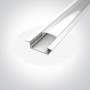 Profil LED Incastrat Slim Alb 2m h8mm R1