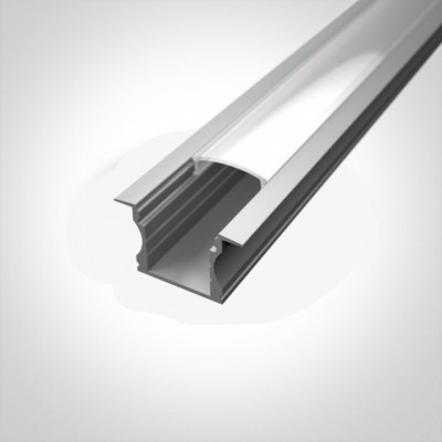 Profil LED Incastrat in tavan h15.3 mm Gri 2m R2