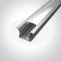 Profil LED Incastrat in tavan h15.3 mm Gri 2m R2