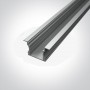 Profil LED Incastrat in tavan h15.3 mm Gri 2m R2
