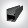 Profil LED Suspendat 50xh70mm Gri 2 metri