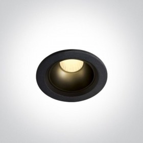 Spot LED Tavan Rigips 7W Negru cu doua reflectoare bonus