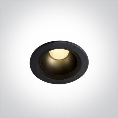 Spot LED Tavan Rigips 7W Negru cu doua reflectoare bonus