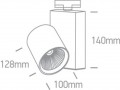 Spot pe sina 15W Alb cu lumina calda sau neutra