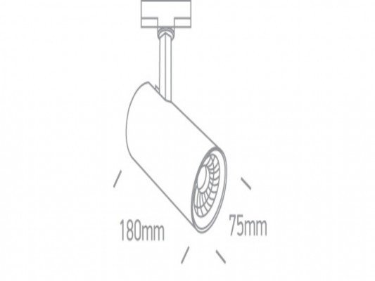 Spot pe sina 20W Alb cu lumina calda sau neutra