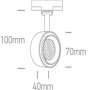 Spot pe Sina 8W Alb cu dispersor tip fagure