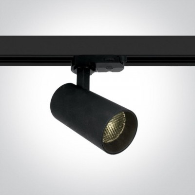 Spot pe sina Negru 12W 3000K cu reflector tip fagure 3D ideal pentru sina aplicata pe tavan sau incastrata in rigips