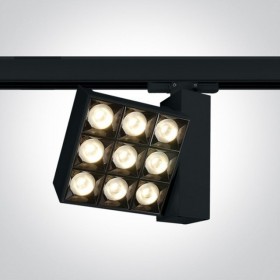 Spot LED pe sina 30W LED Negru CREE Lumina Calda