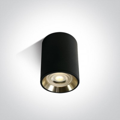 Spot Aplicat pe Tavan Negru cu auriu si dulie GU10 Model 5AL