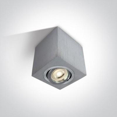 Spot Patrat Gri Orientabil cu dulie GU10